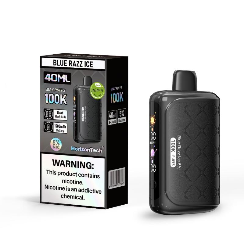 HorizonTech 100K disposable vape, front view